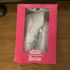 Vans Barbie Edition White and Pink Shoes